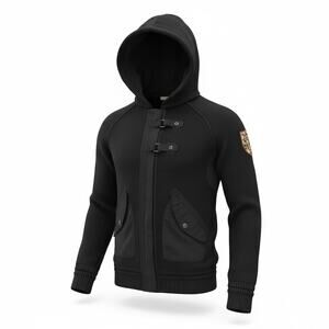 Napapijri Black hooded sweater jacket size medium M B103